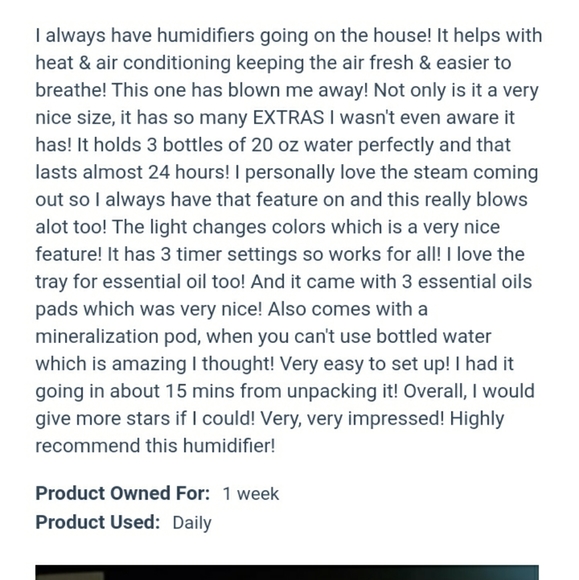 COPY - 0.5gal Cool Mist Ultrasonic Humidifier wit… - Picture 6 of 8